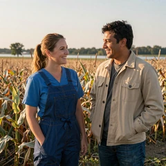 Maggie & Travis country couple