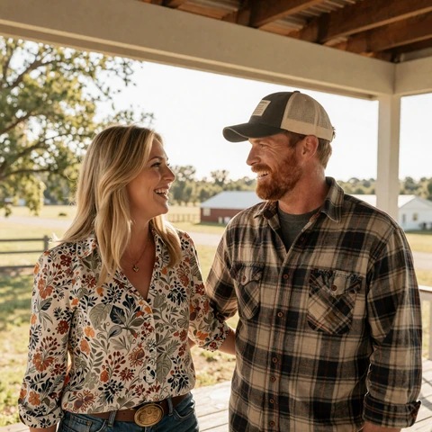 Daisy & Mason country couple