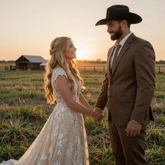 Hailey & Travis country couple