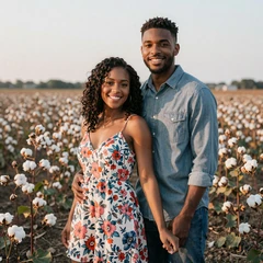Deja and Malik, Black farm couple engaged through MuchDating