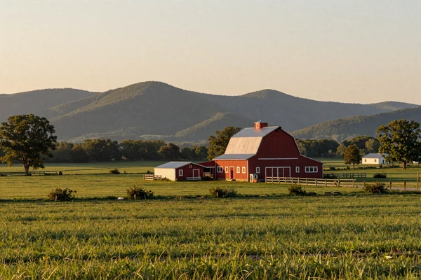 Tennessee farmland with Smoky Mountains, Tennessee country singles on MuchDating