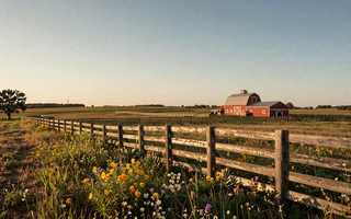 American farmland landscape, gateway to all niche farmers dating communities on MuchDating