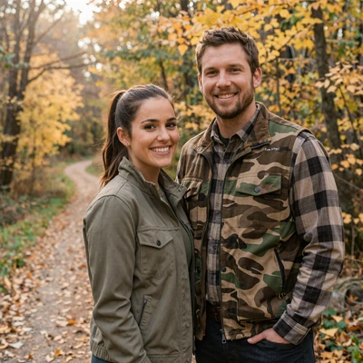 Nikki and Brent, outdoorsy country couple who met on MuchDating