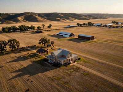 Sprawling Western cattle ranch, gateway to Millionaire farmers dating on MuchDating