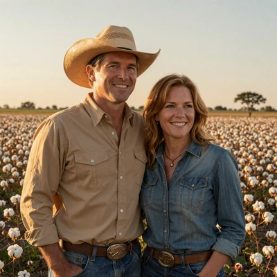 Beau and Renee, second-chance Texas cotton-country couple who met on MuchDating