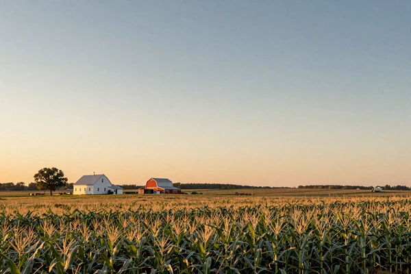 Iowa cornfield with farmhouse, Iowa country singles on MuchDating