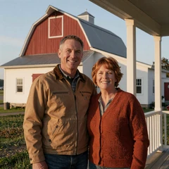 Ethan and Lillian, second-chance Iowa and Ohio farming couple who met on MuchDating