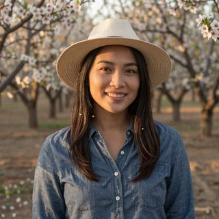 Hana, Vietnamese-American almond farmer from Modesto California, Asian country single on MuchDating